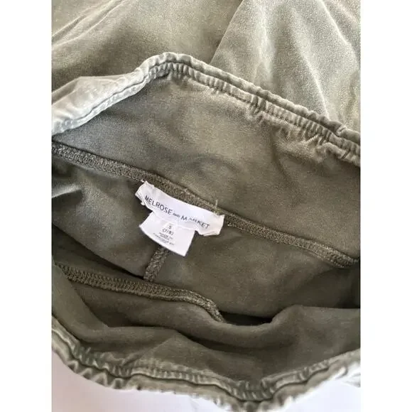 Melrose and Market HIGH WAIST MOTO LEGGINGS IN OLIVE SARMA WASH Small 7/8 - Picture 4 of 4